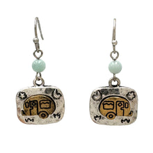 Patina Camper RV Van Dangle Earrings