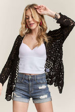 CROCHET CARDIGAN HEM - CET3546: WHITE / S/M-M/L(3-3)