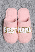 Sequined Best Mama Winter Sleepers: Pink