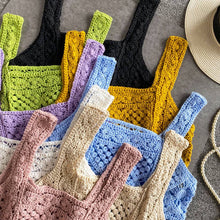 Black Crosa - Handmade Vintage Crochet Design Camisole