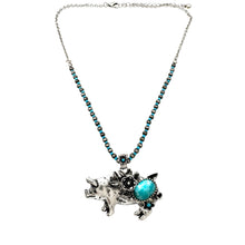 Sheep Farm Animal Western Navajo Turquoise Beads Necklace: