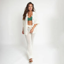 Birch Catalina Knit Half Sleeve Button Up Top