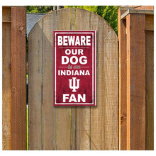 11x20 InOutdoor Sign BEWARE of Dog Indiana Hoosiers