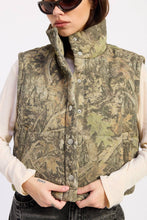 Olive Tan Camo Puffer Vest