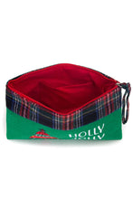 HOLLY JOLLY Christmas Tree Holiday Pouch
