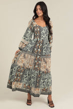 Mint Sweetheart Neck Smocked Bodice Lace Trim Maxi Dress