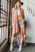 Pumpkin Multi Draped Long Kimono Bucketlist Cardigan