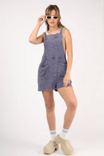 Burnt Orange Mineral Washed Double Gauze Overall Romper