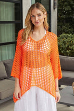 Orange Dolman Sleeve Venti Crochet Top