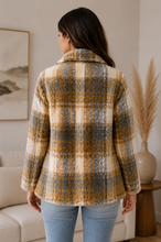 Brown Four Button Paid Mountain Jacket Coat