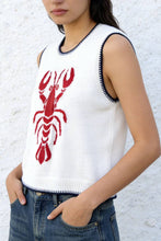 Navy Lobster Graphic Sleeveless Vest