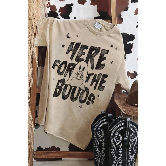 Mineral Beige Here for the Booos Graphic Tee