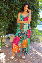 Wildflower Patchwork Sleeveless Adjustable Romper