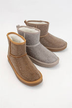 [BEST SELLER] PRESLEY Rhinestone Embellished Cozy Mini Boots: BURGUNDY / A12