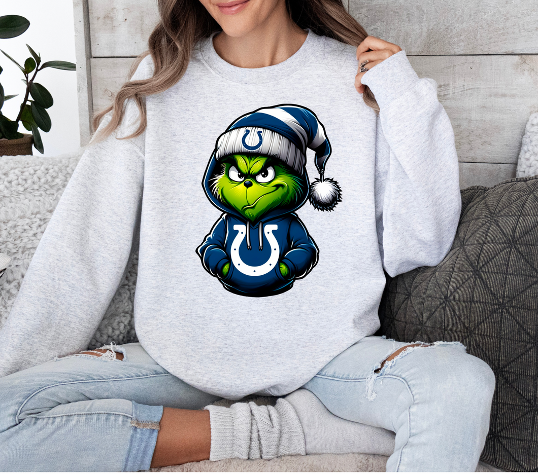 Ash Grinch Colts Sweatshirt