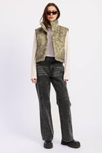 Olive Tan Camo Puffer Vest
