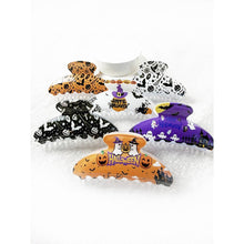 Halloween Oval Shape Hair Claw Clips: MIX COLOR / ONE(12)