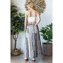 Blue Combo Washed Scarf Maxi Oli+Hali Skirt