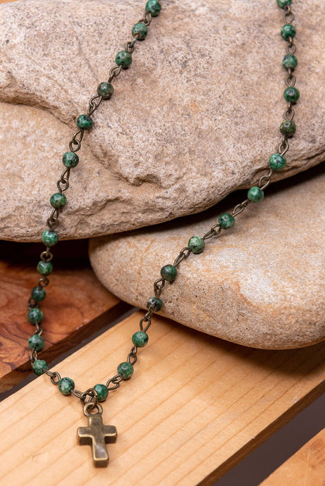 Phoebe Necklace in African Turquoise