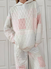 Quilted Pastel Sunkised Coconut Hoodie