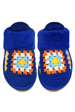 C.C Multi Color Crochet Faux Fur Winter Slippers: Beige