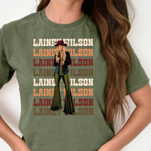 Black L Wilson Retro Country Music T Shirt