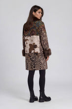 Mixed Media Faux Fur Statement Coat
