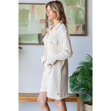 Cream Washed Oversized thermal Oli&Hali Romper