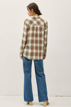 Olive Robertson Plaid Long Sleeve Button Up Shirt