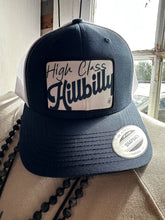 High Class Hillbilly Hat: Charcoal/White