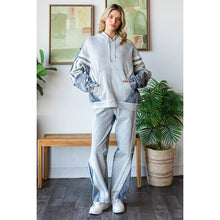 Grey Denim Two Tone Washed Contrast Oversized Oli+Hali Jeans