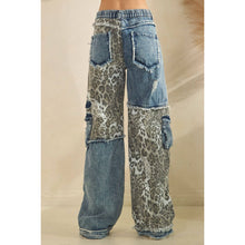 Denim Washed Leopard Oli+Hali Jeans