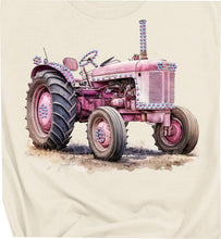 Pink Tractor Rhinestone Graphic Tees