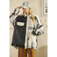 Black Washed Mix Button Down Oli+Hali Shacket