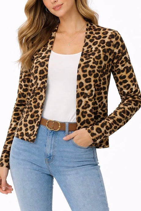 Brown Leopard Cardigan