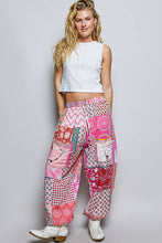 Multi One-of-a-Kind Boho Printed Woven Jogger POL Pants