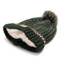 Olive Cream Muk Luks Women's Marled Chunky Stitch Hat