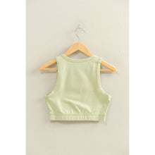 Pastel Green Cropped Tank Top