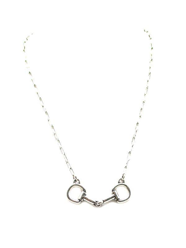 Western Horse Snaffle Bit Pendant Necklace