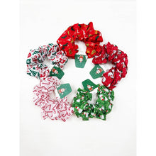 Christmas Cute Designs Mixed Scrunchie: MIX COLOR / ONE(12)