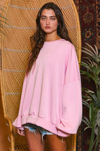 Cream Oversized Solid Super Soft Scuba Sweatshirt