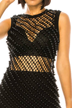 Black Pearl Fishnet Beach Dress