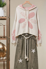 Pastel Purple Flower Petal Hooded Sweater