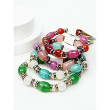 Mix Beads Adjustable Stretch Bracelet: MIX COLOR / ONE(12)