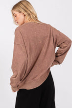Coco Brown Washed Peace Resto Sweatshirt