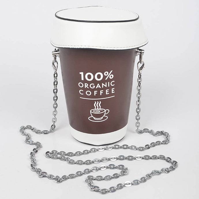 Brown Coffee Cup Fun Clutch