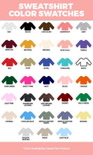 Glitter Puff Custom Graphic Sweatshirt: AM / Safety Pink