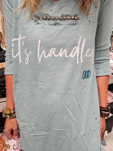 It's Handled Tattered Tee: Sm-3-4-sleeve