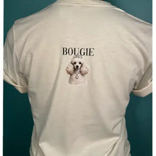 Natural Betty the Bougie Poodle Glam Dog Rhinestone Graphic Tee