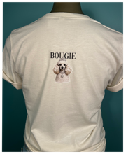 Natural Betty the Bougie Poodle Glam Dog Rhinestone Graphic Tee